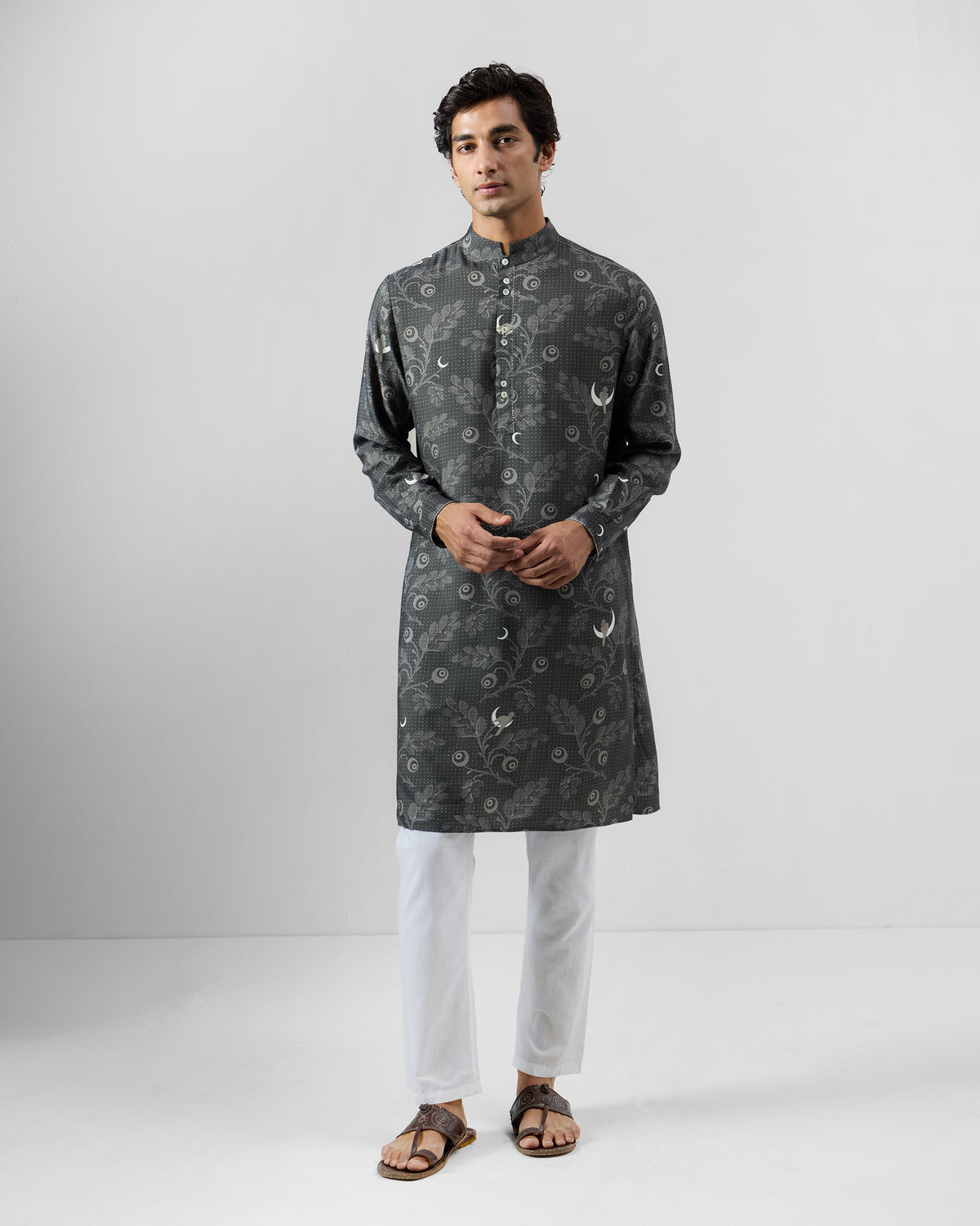 Rey Kurta - Silk Blend Classic Fit