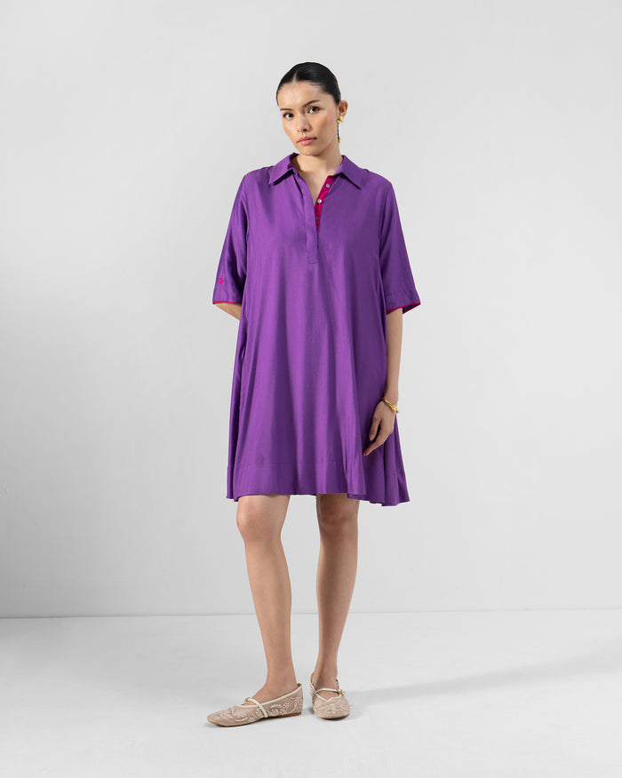 Happy Heart Dress - Silk Blend A-Line Fit
