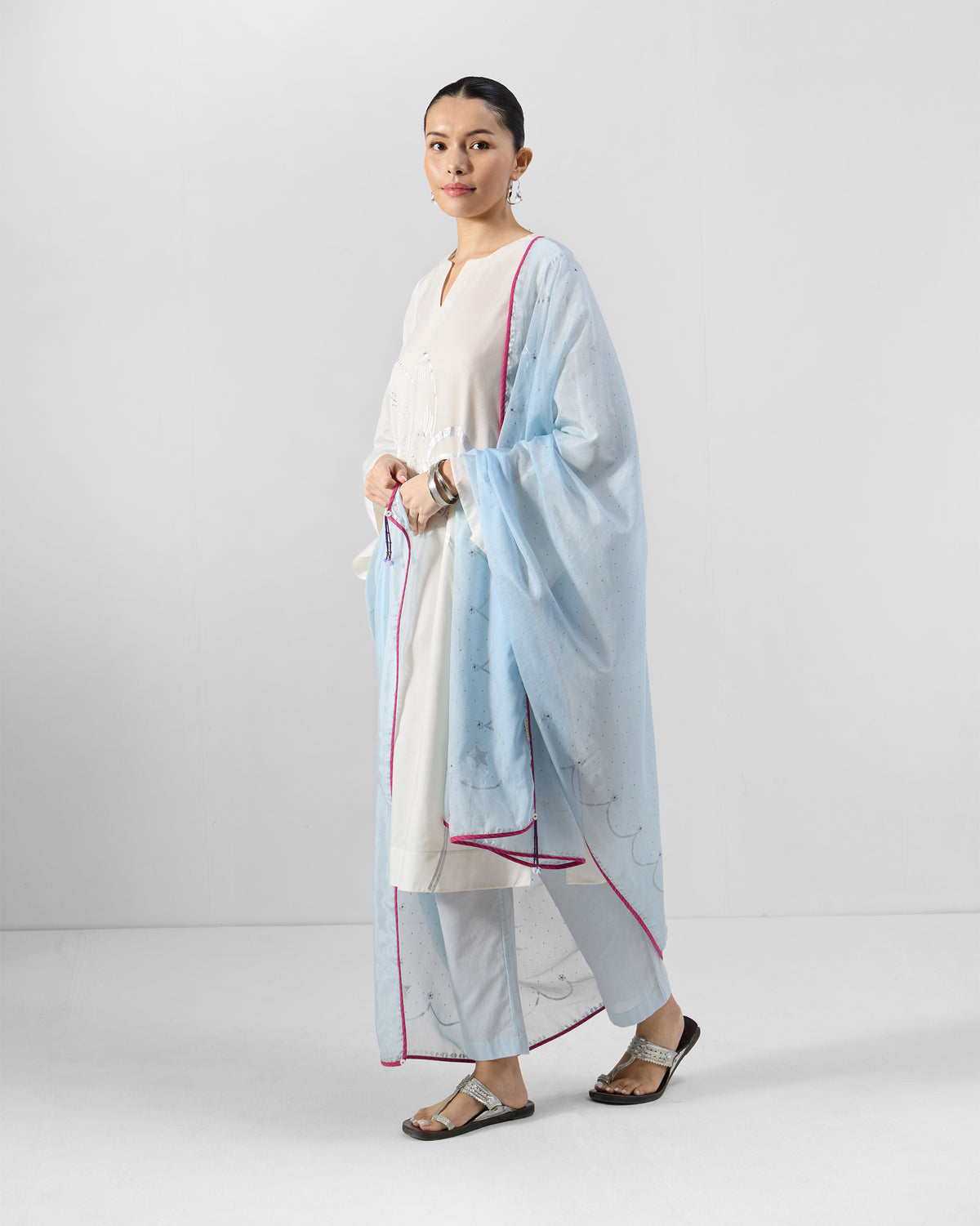 Kera Dupatta - Printed Cotton Silk