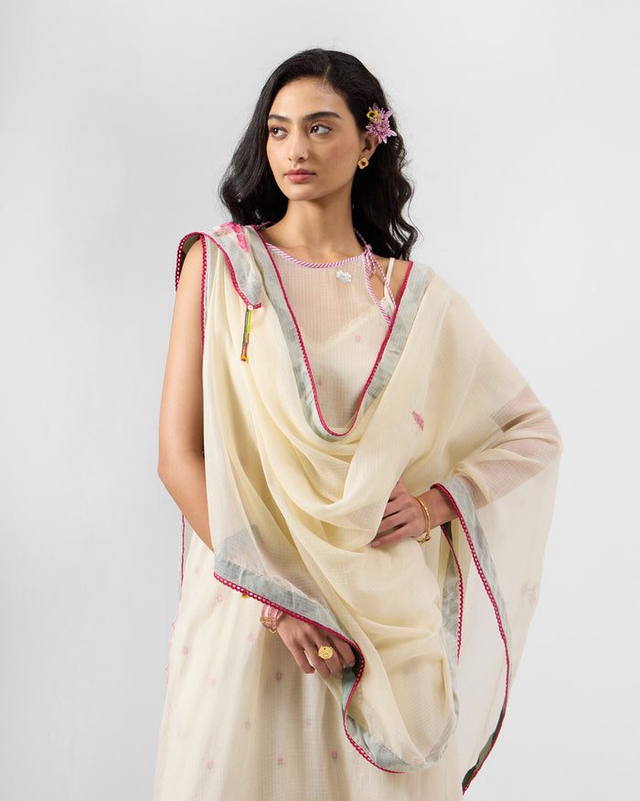 Godavari Dupatta - Embroidered Cotton Blend