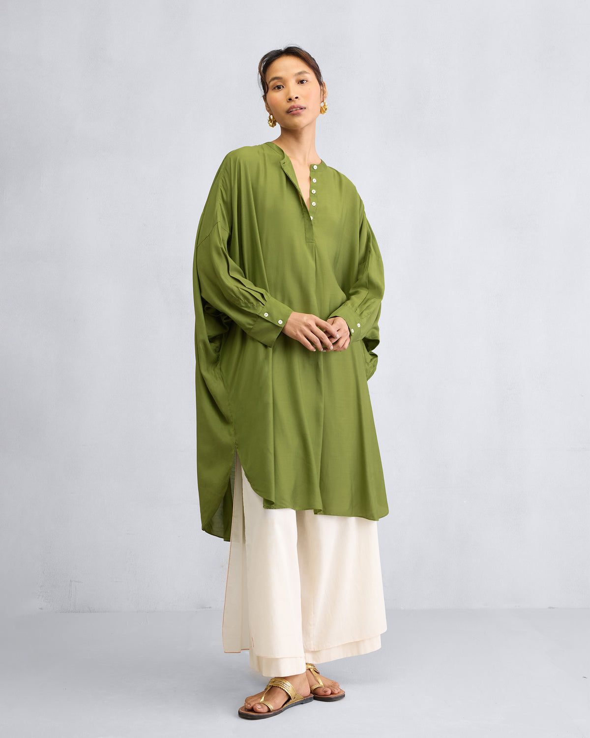 Lazy Sunday Tunic - Olive
