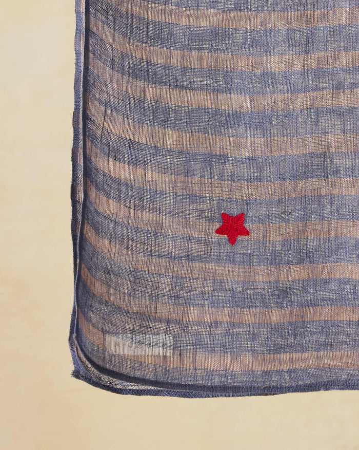 Firefly Scarf - Grey & Gold