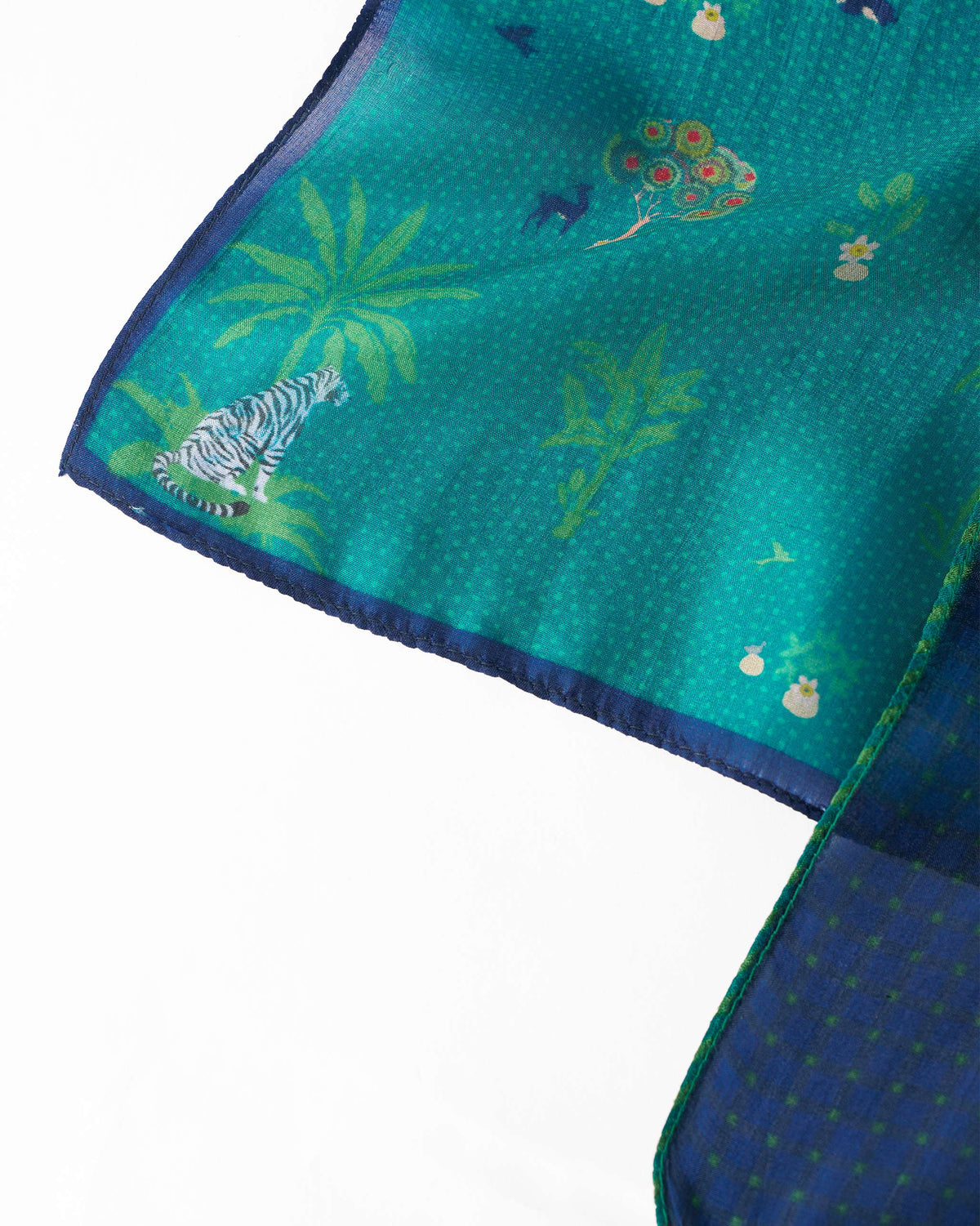 Firefly Pocket Sqaures - Aqua & Navy