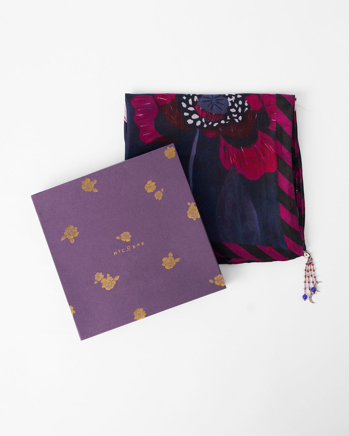 Garden Muse Scarf - Fuchsia