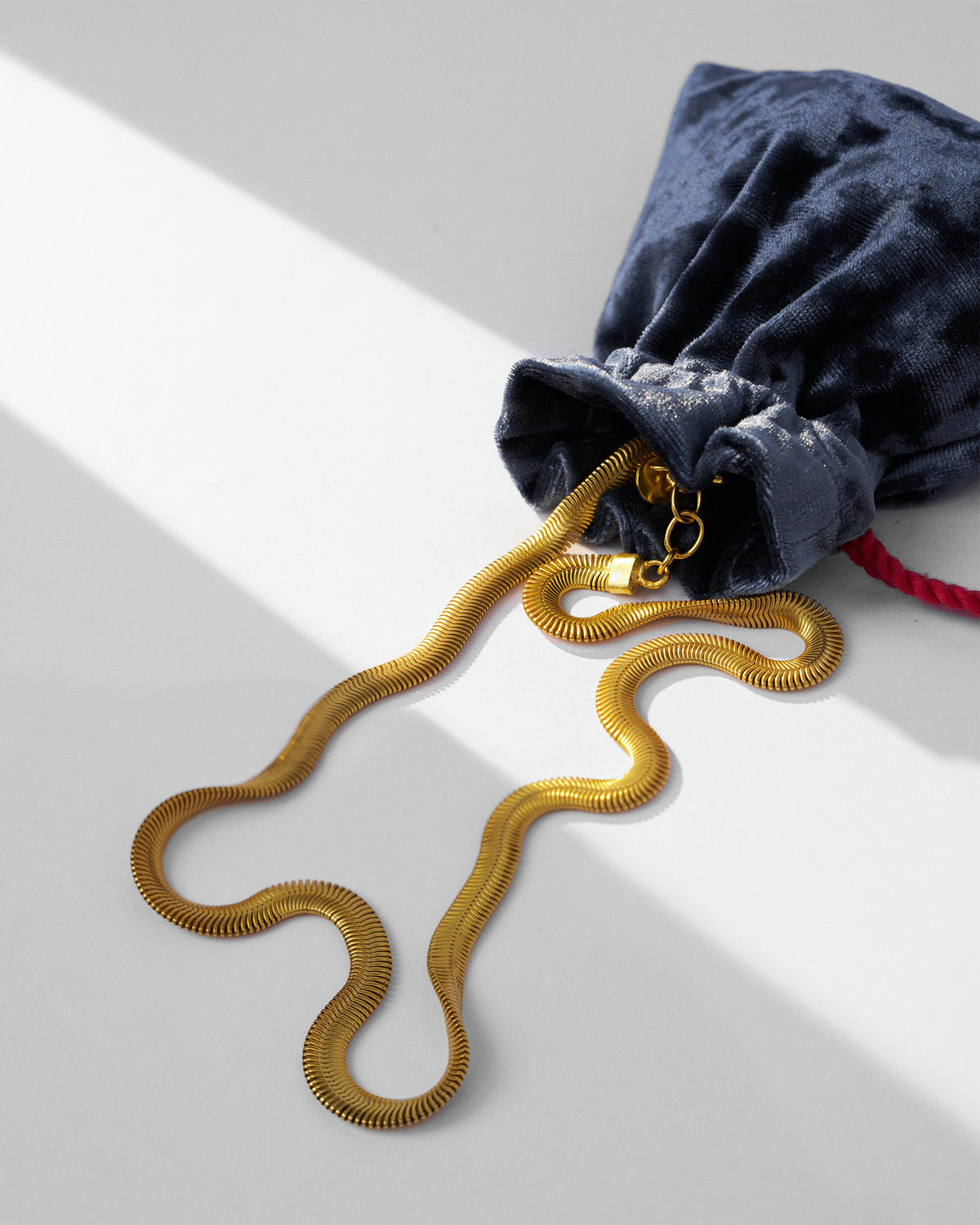 Herringbone Chain - Gold