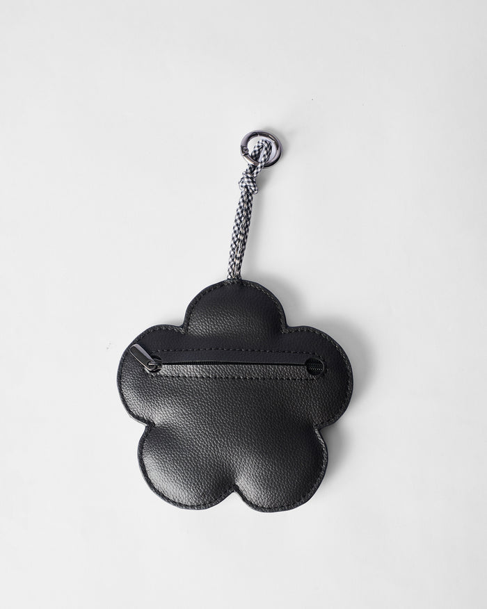 Flower Coin Pouch - Black & Red