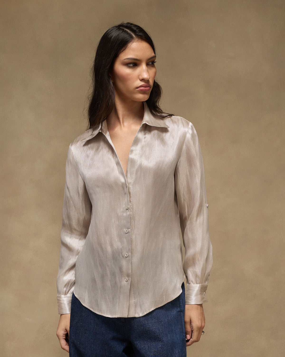 Starlight Shirt - Jacquard Tissue Organza