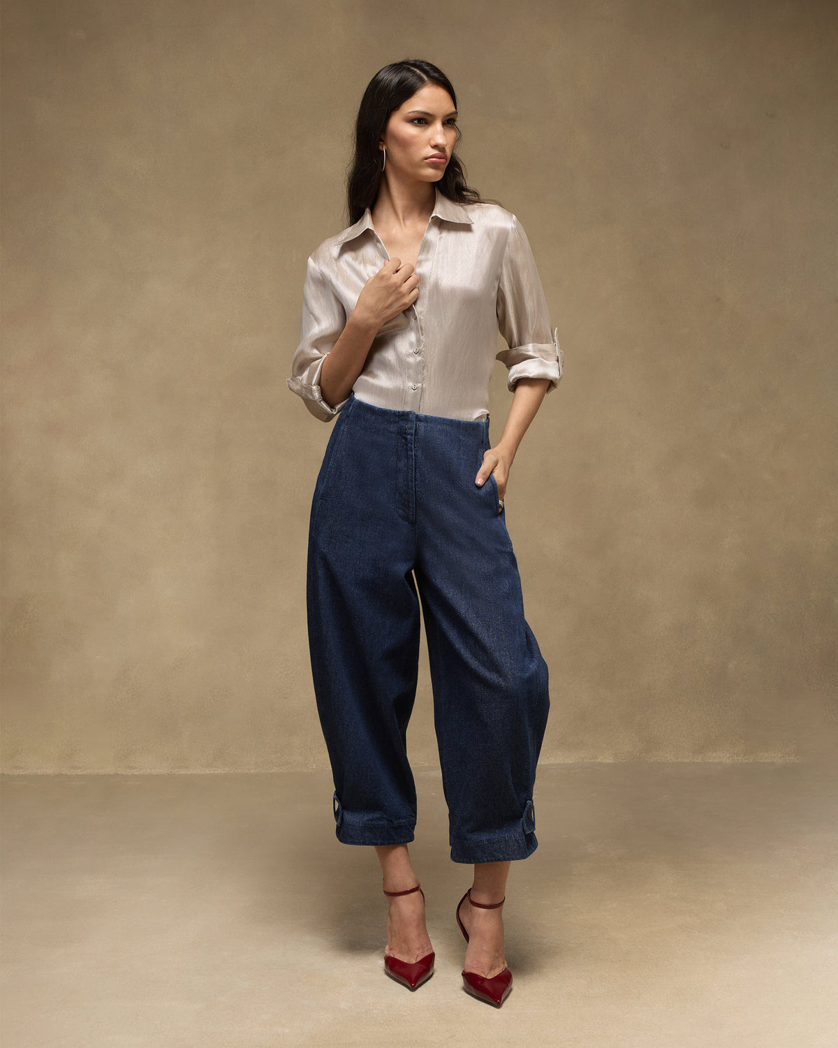 Starlight Shirt - Jacquard Tissue Organza