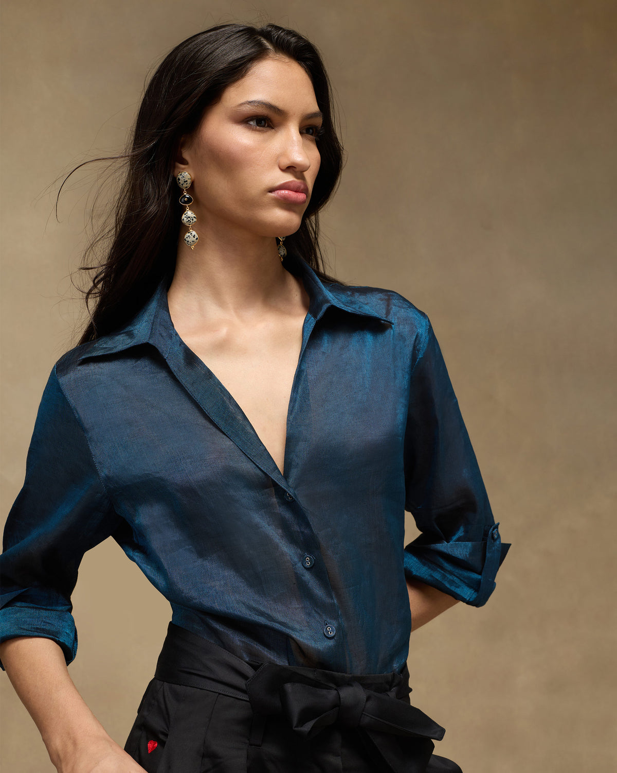 Swing Shirt - Tissue Jacquard Organza