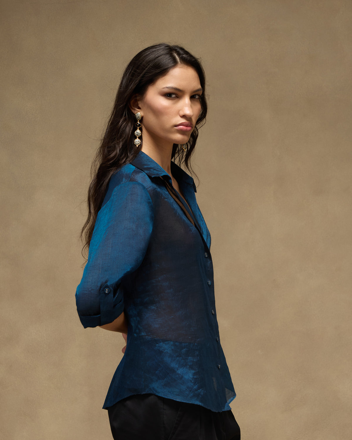 Swing Shirt - Tissue Jacquard Organza