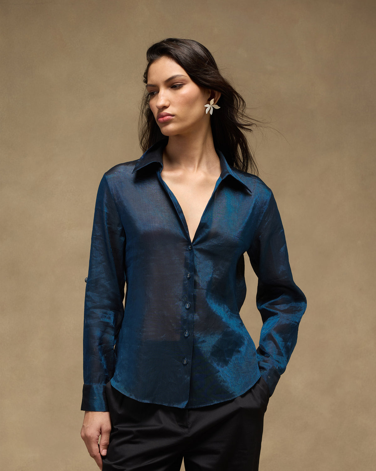 Swing Shirt - Tissue Jacquard Organza