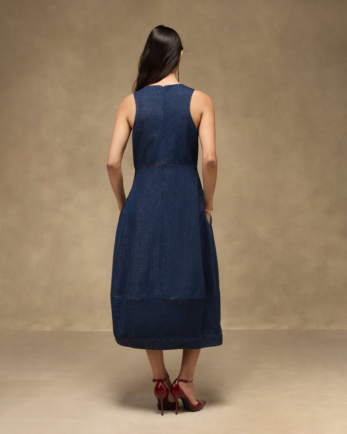 Sway Dress - Denim Fitted