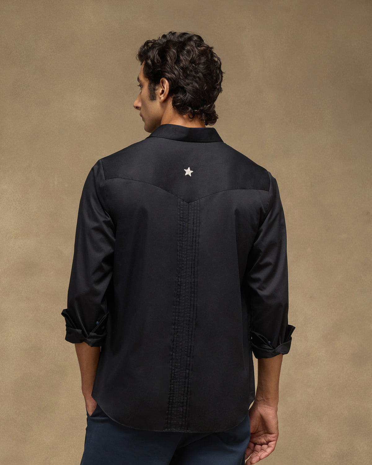 Midnight Shirt - Cotton Satin Classic Fit