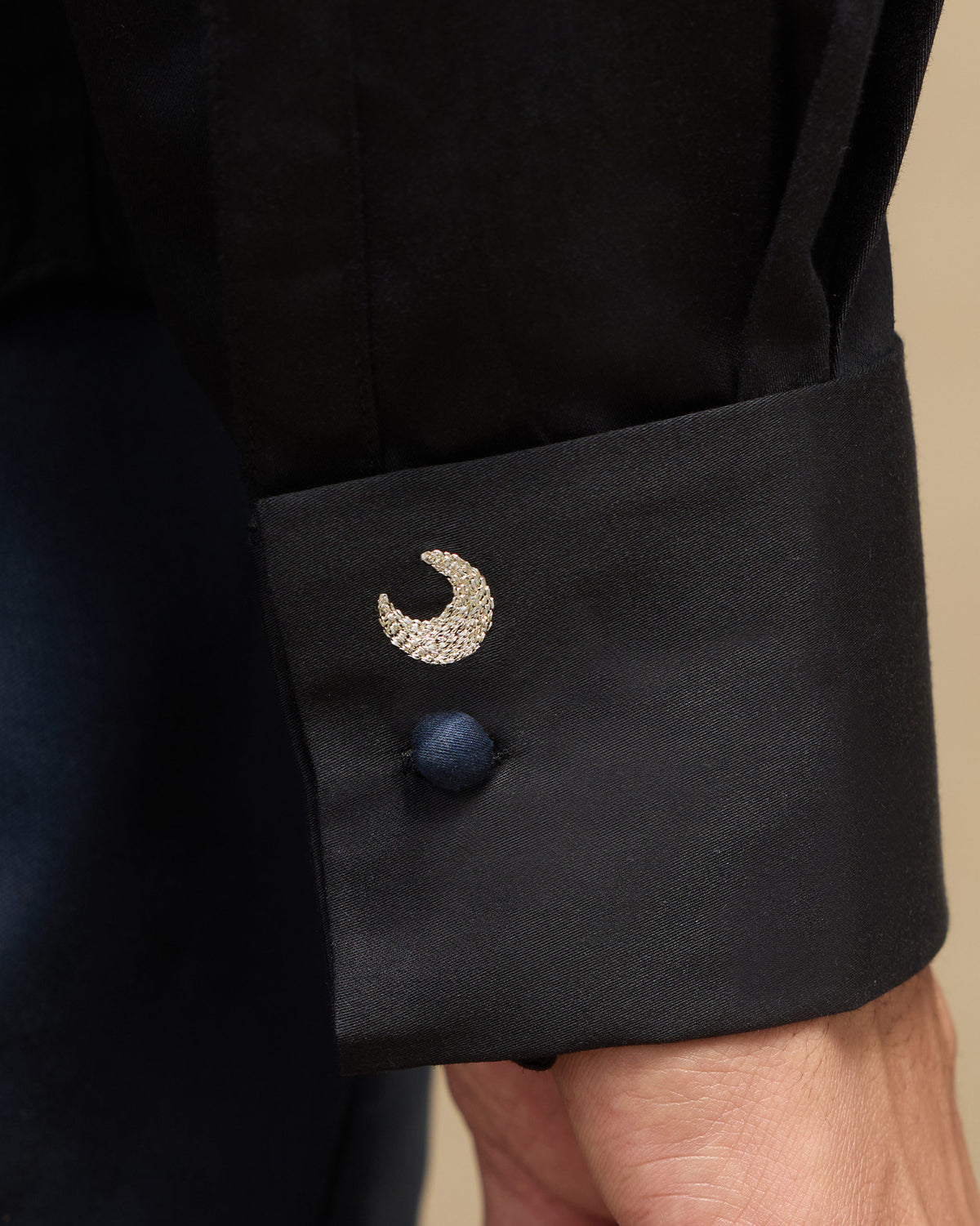 Midnight Shirt - Cotton Satin Classic Fit