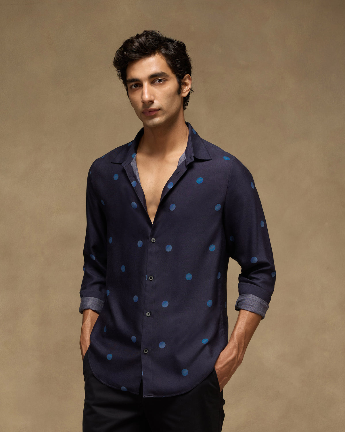 Daze Shirt - Printed Viscose Silk Slim Fit