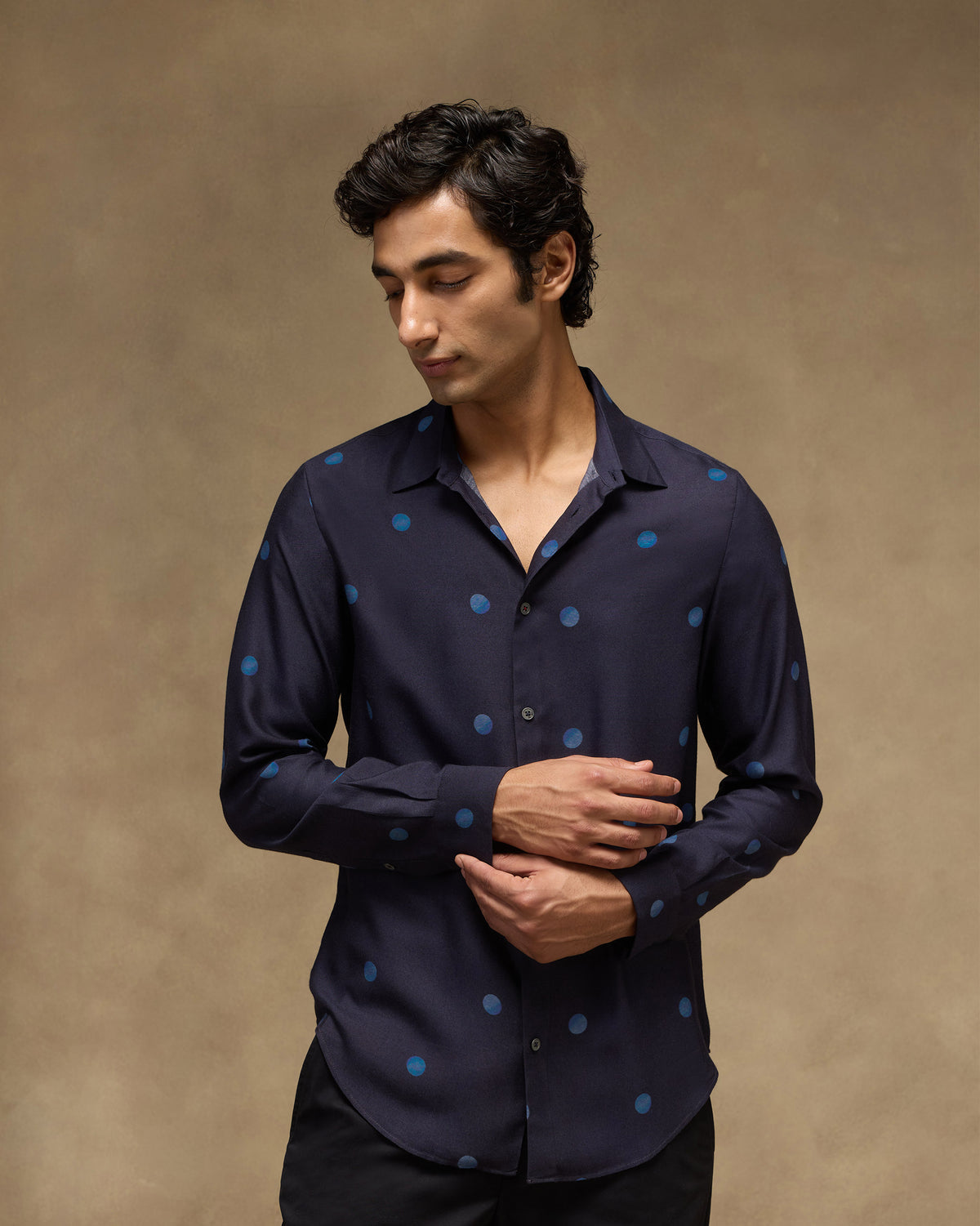Daze Shirt - Printed Viscose Silk Slim Fit