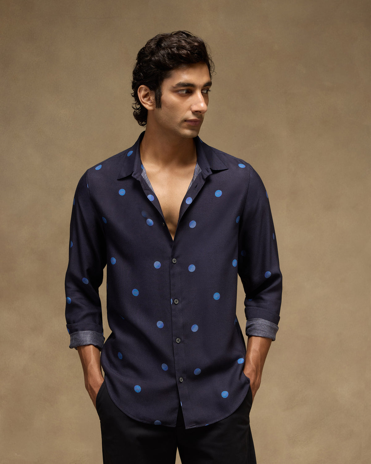 Daze Shirt - Printed Viscose Silk Slim Fit