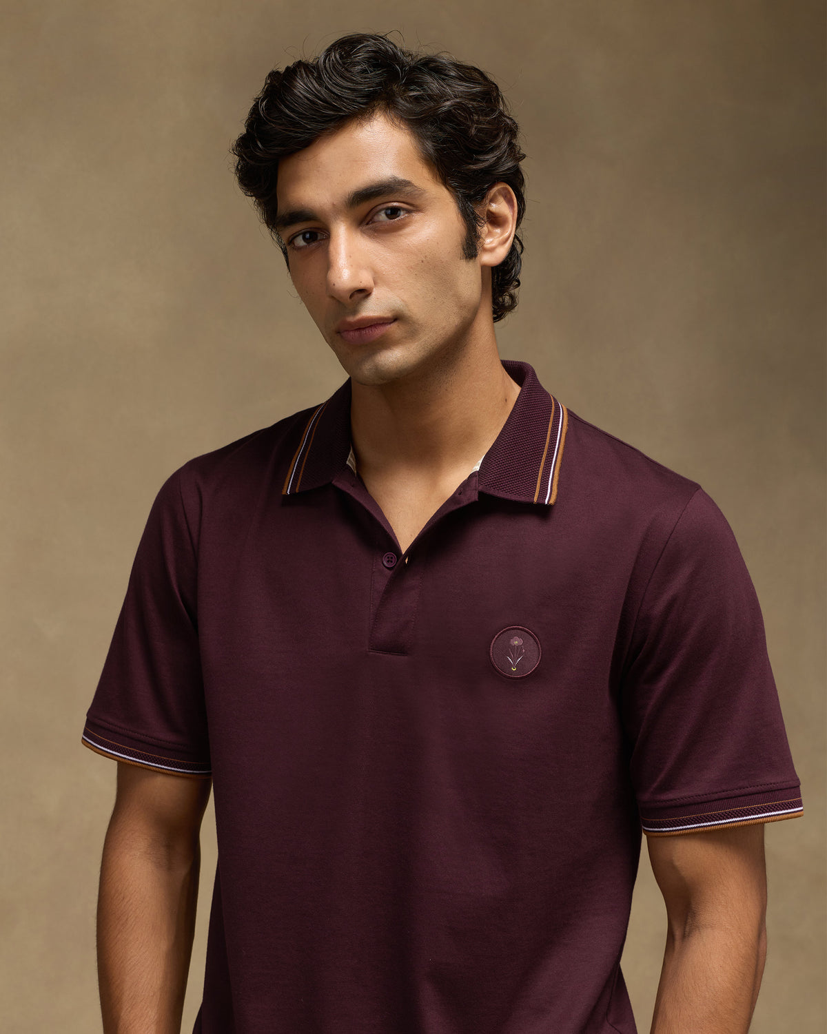 Stag Polo T-Shirt - Mercerised Cotton Classic Fit