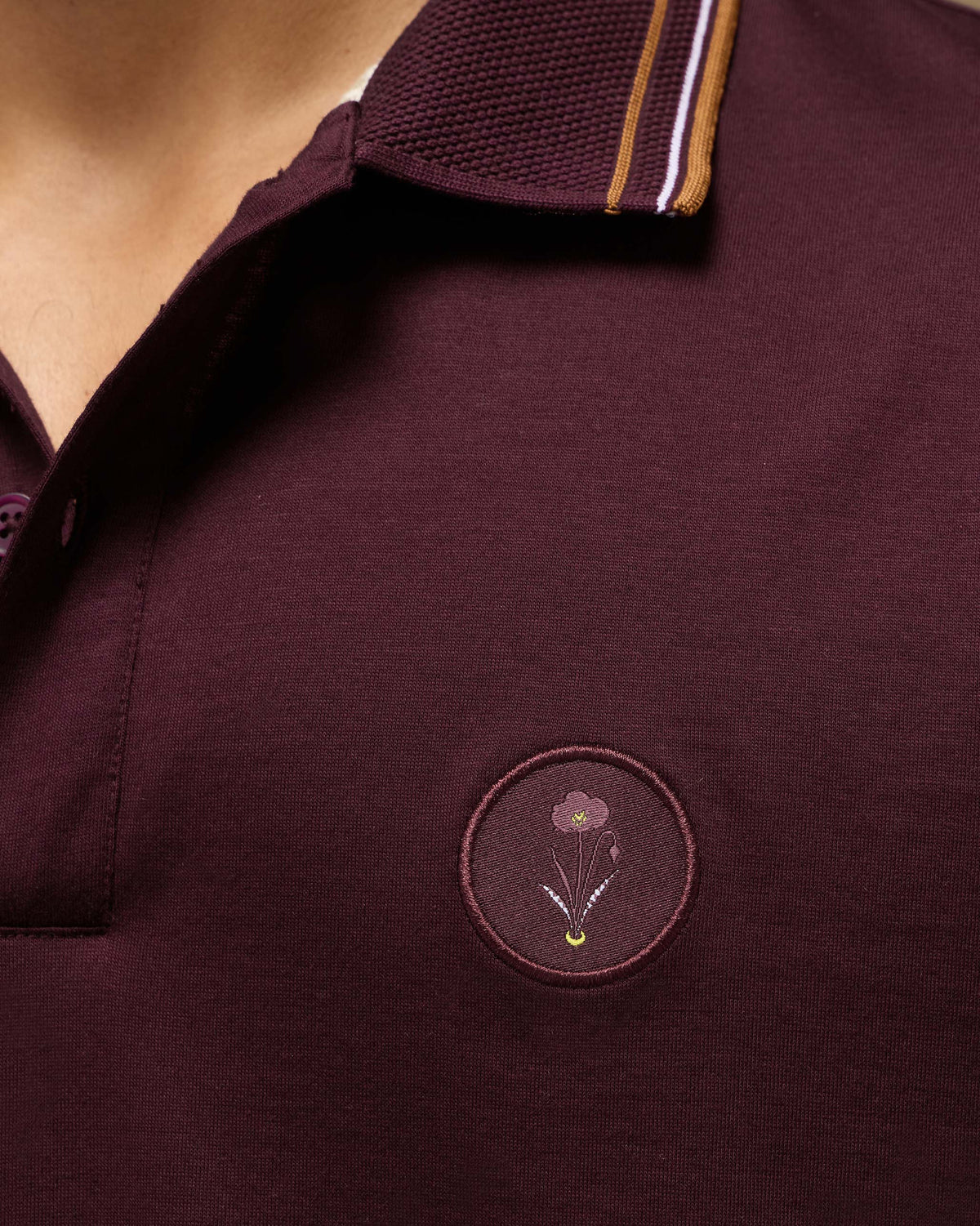 Stag Polo T-Shirt - Mercerised Cotton Classic Fit