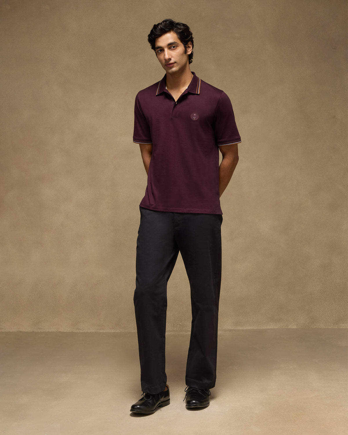 Stag Polo T-Shirt - Mercerised Cotton Classic Fit