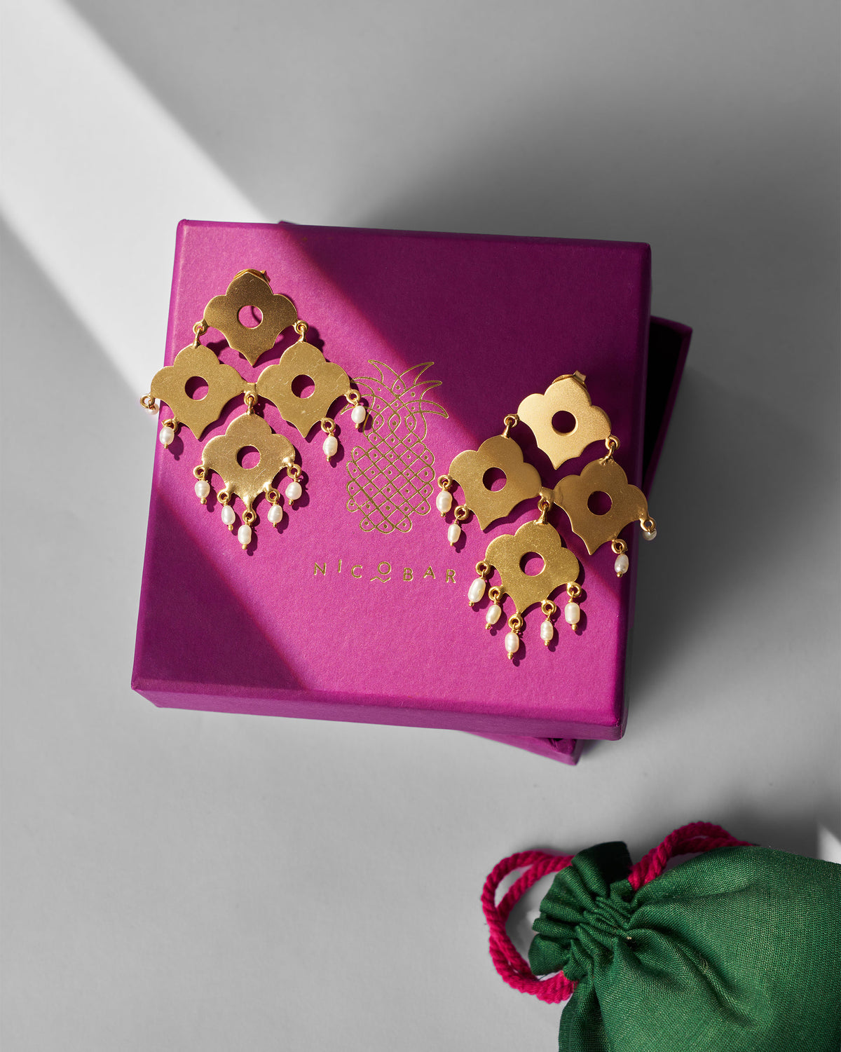 Phool Jaal Earring - Gold