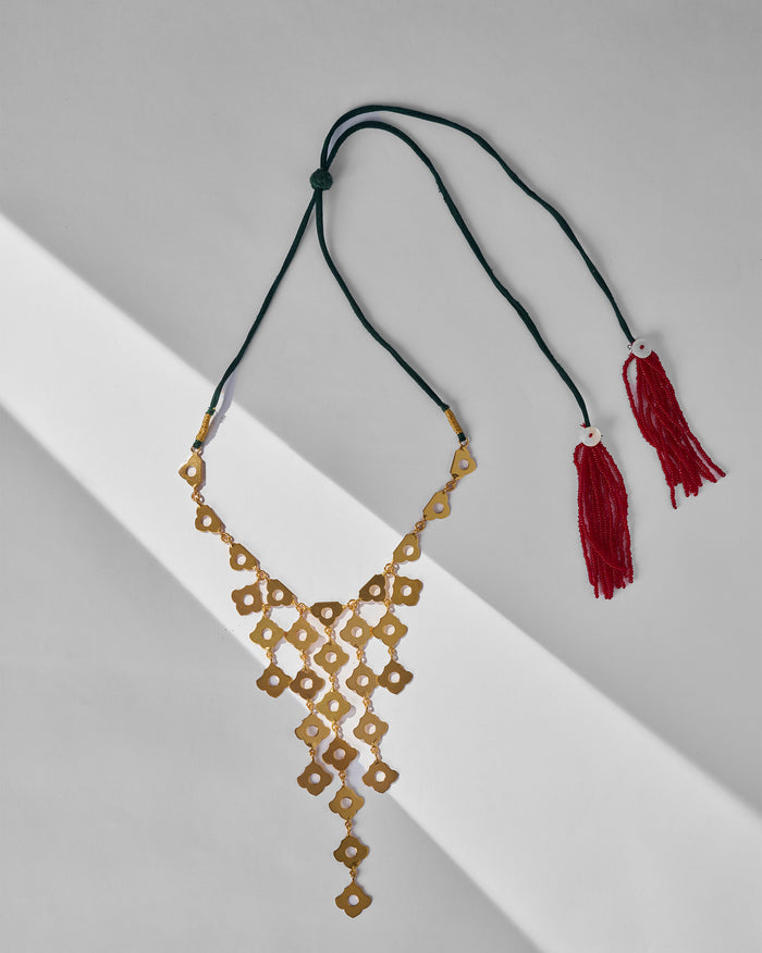 Phool Jaal Necklace - Gold