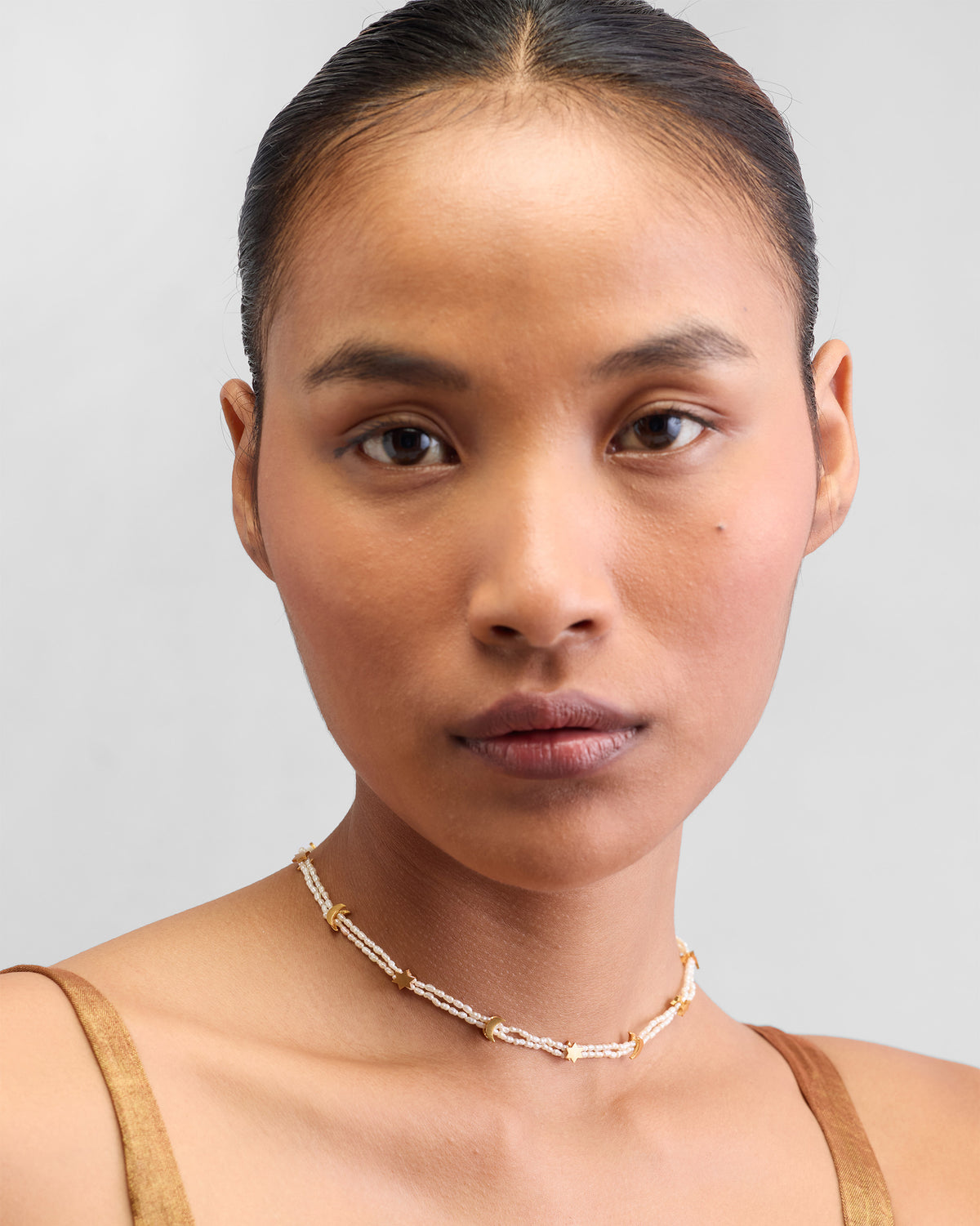 Bindu Pearl Necklace - Gold
