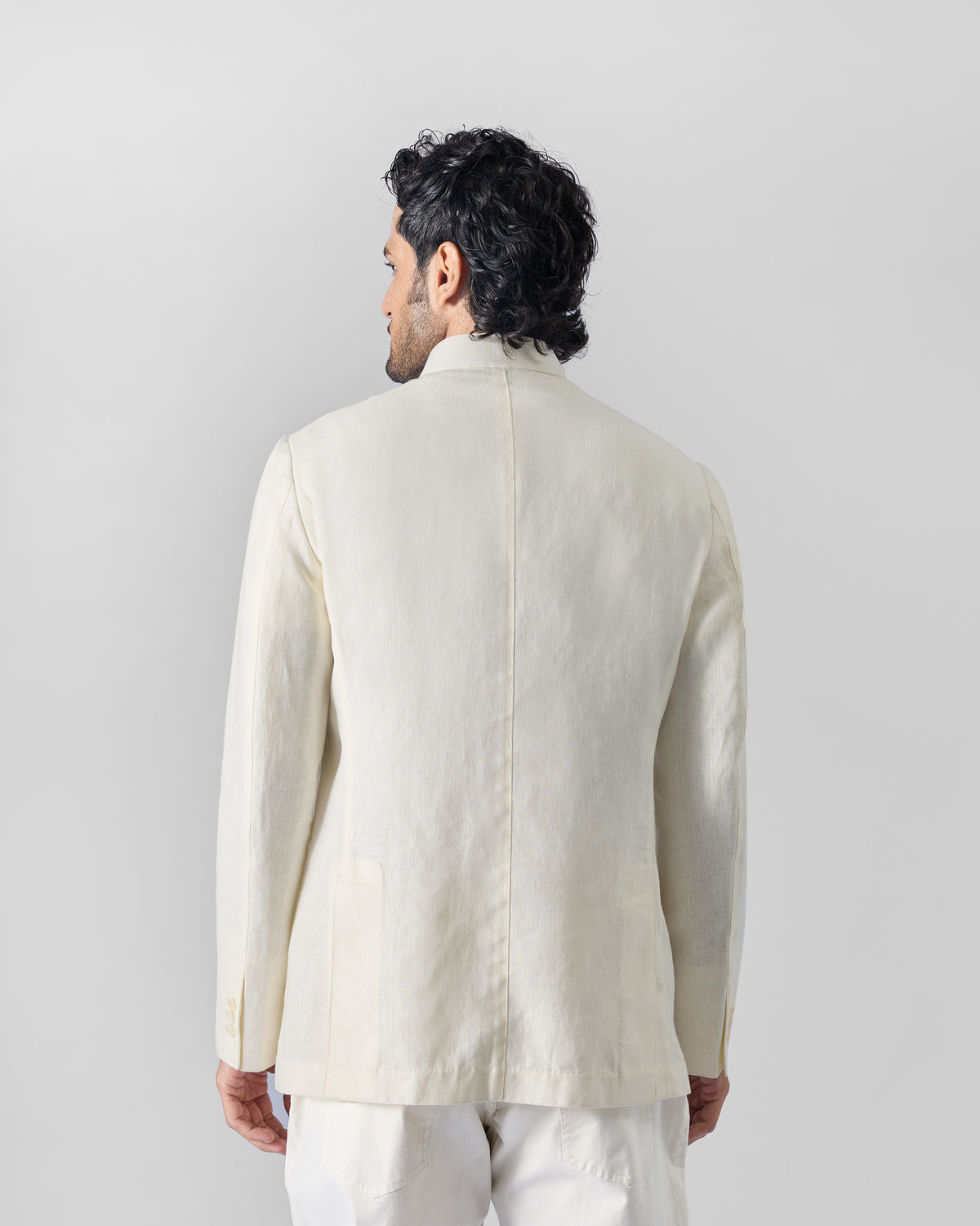 Tahr Bandhgala - Ivory