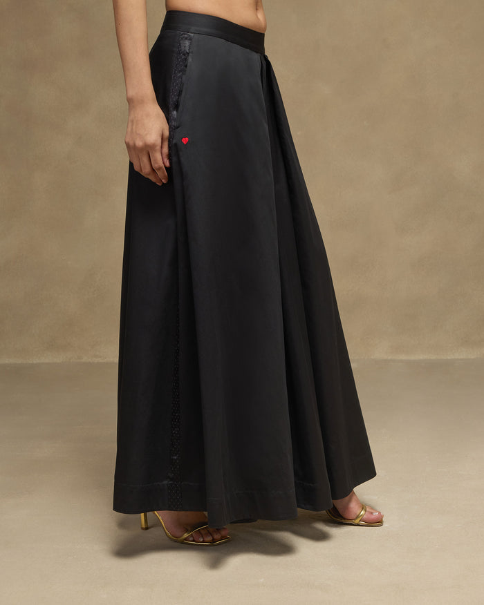 Sway Pants - Satin Blend Flared