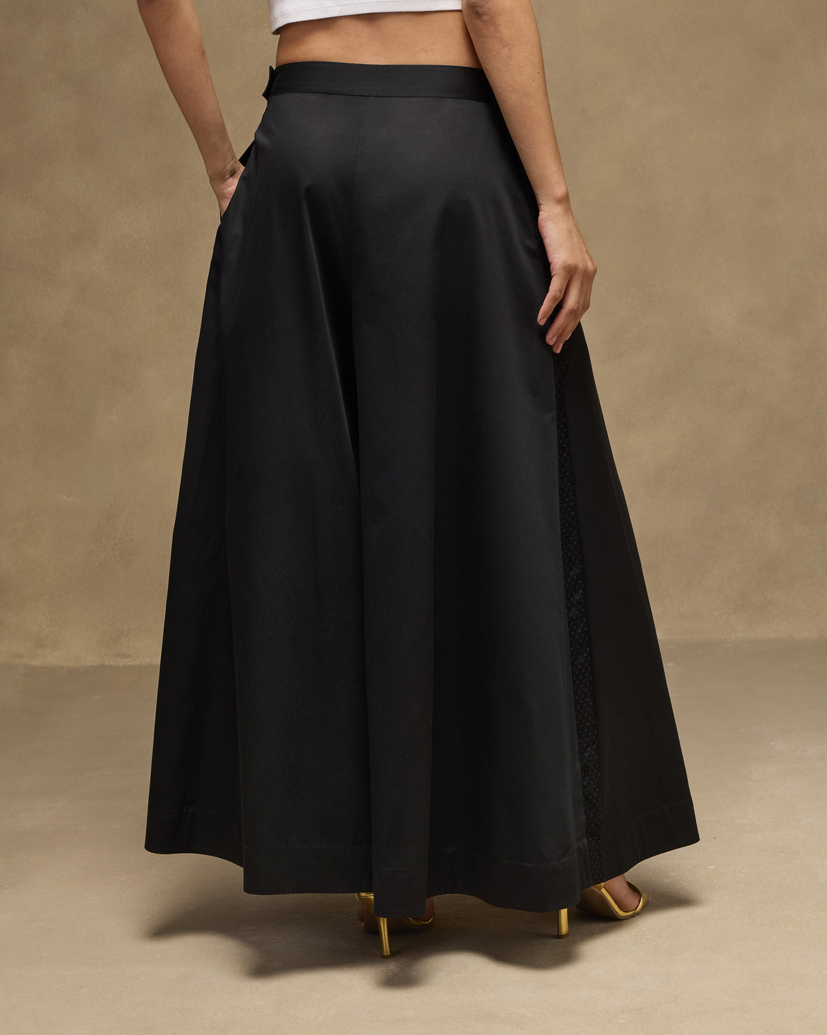 Sway Pants - Satin Blend Flared