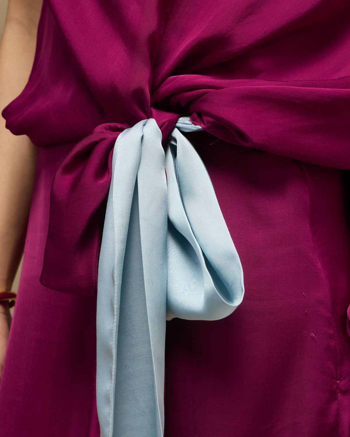 Fireside Dress - Satin Blend Fitted