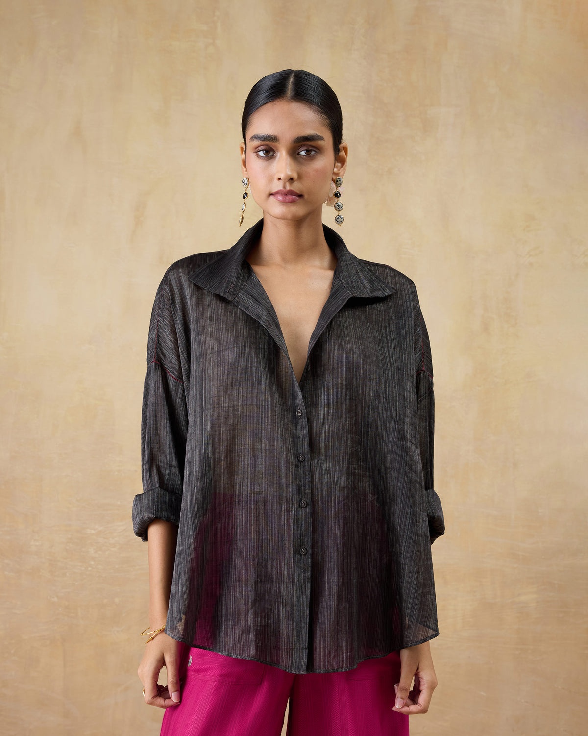 Firefly Shirt - Metallic Tissue Loose Fit