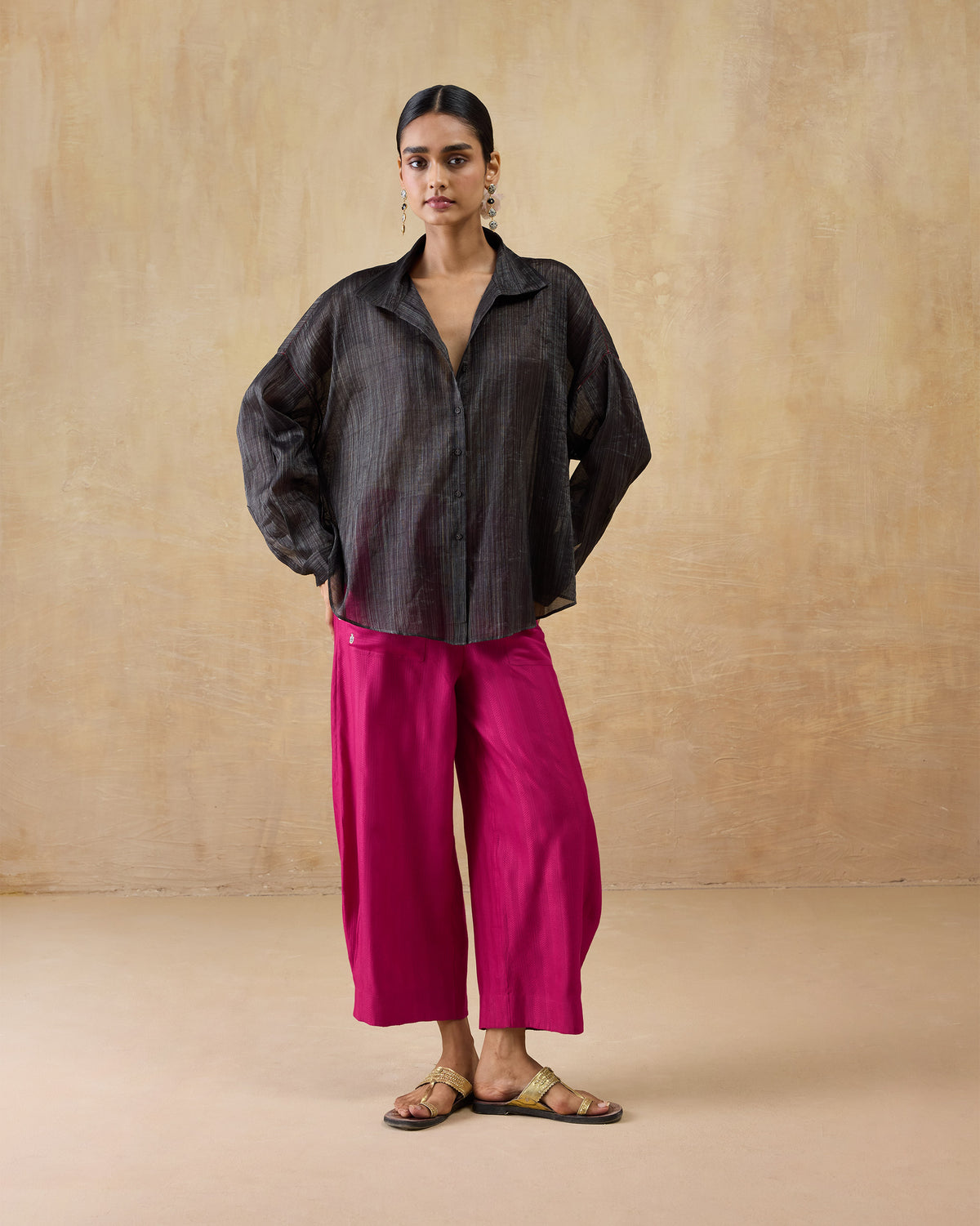 Firefly Shirt - Metallic Tissue Loose Fit