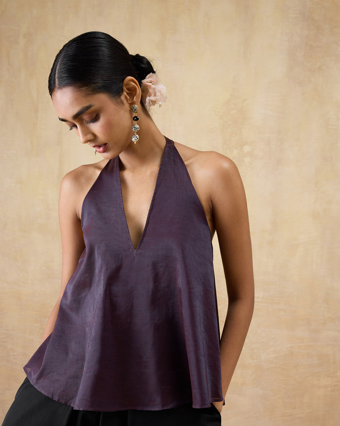 Sashay Top - Metallised Fibre A-Line Fit