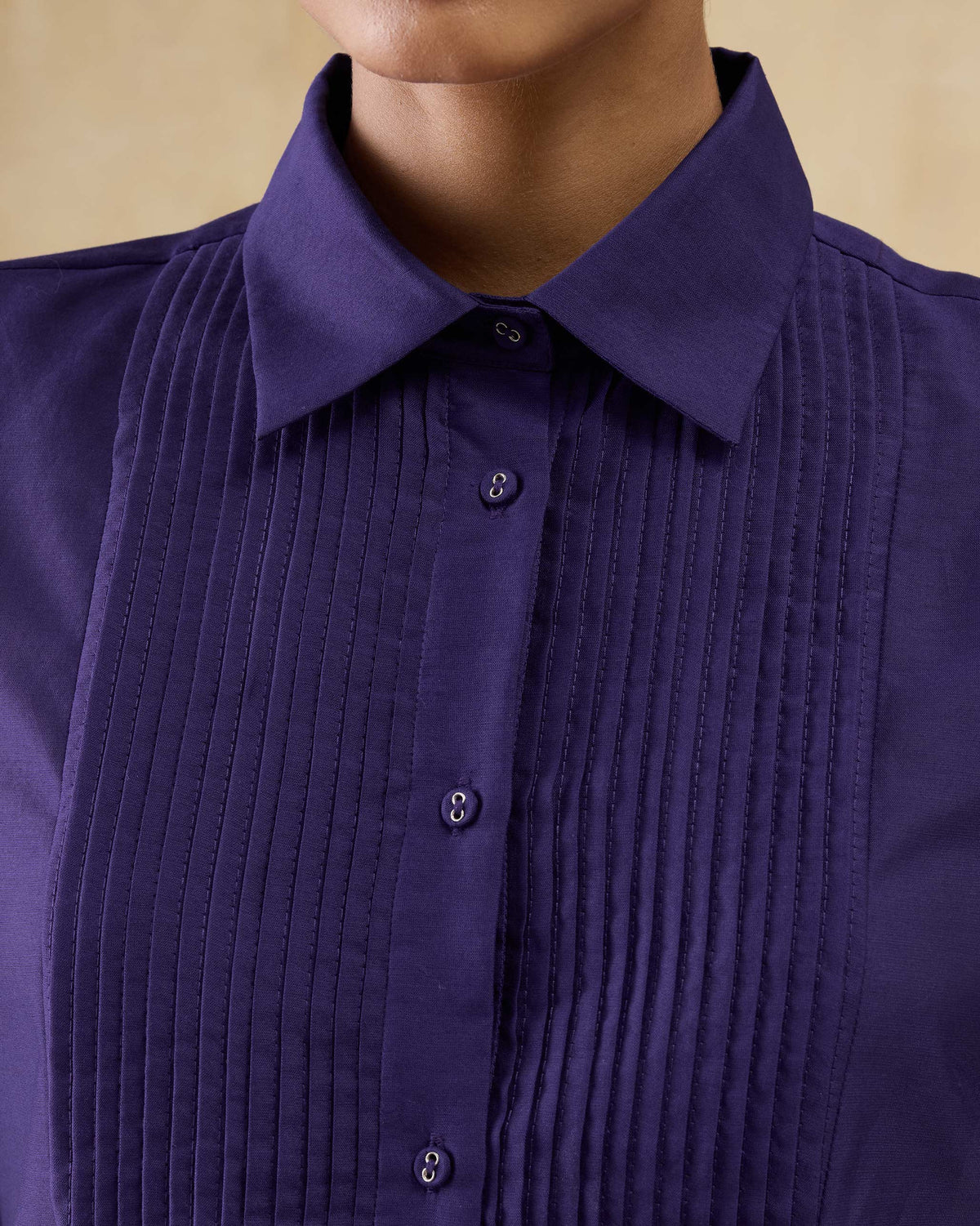 Tuxedo Shirt - Cotton Silk Regular Fit
