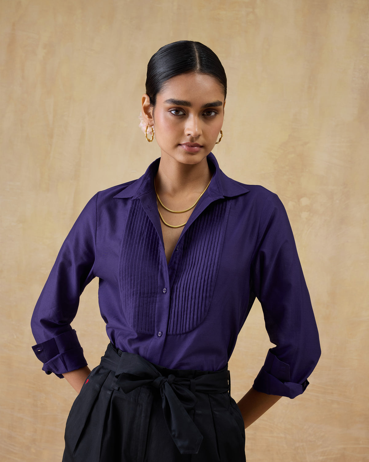 Tuxedo Shirt - Cotton Silk Regular Fit