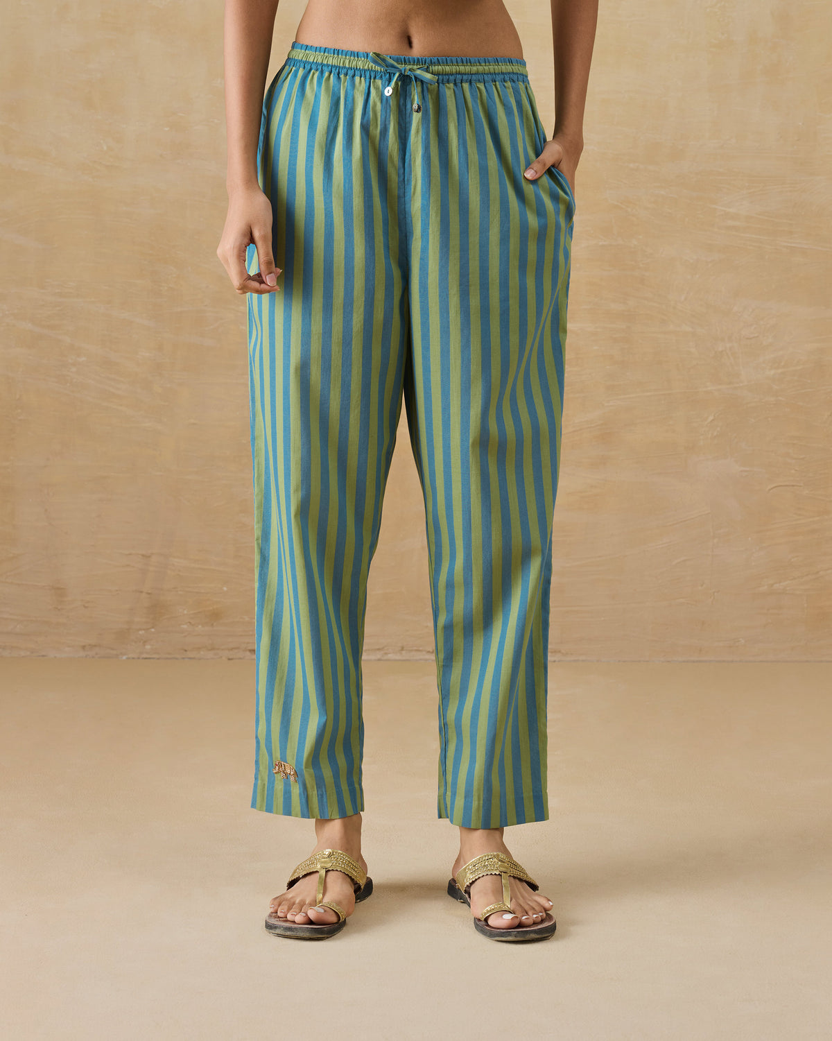 Arzoie Pants - Organic Cotton Voile Narrow Fit