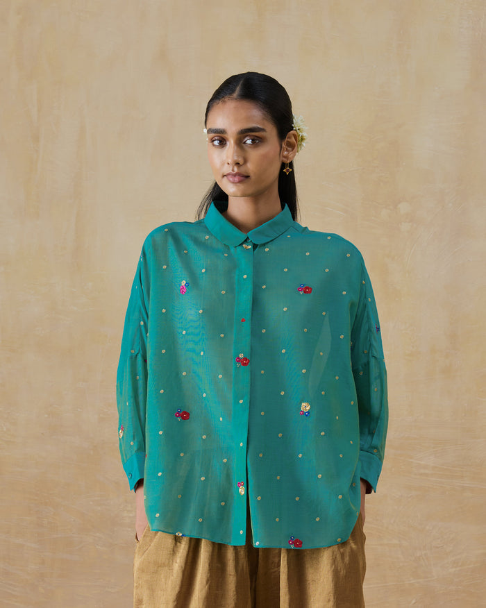 Boxy Shirt - Cotton Silk Loose Fit