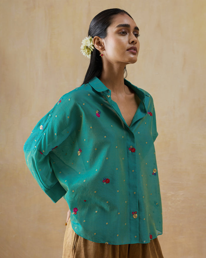Boxy Shirt - Cotton Silk Loose Fit