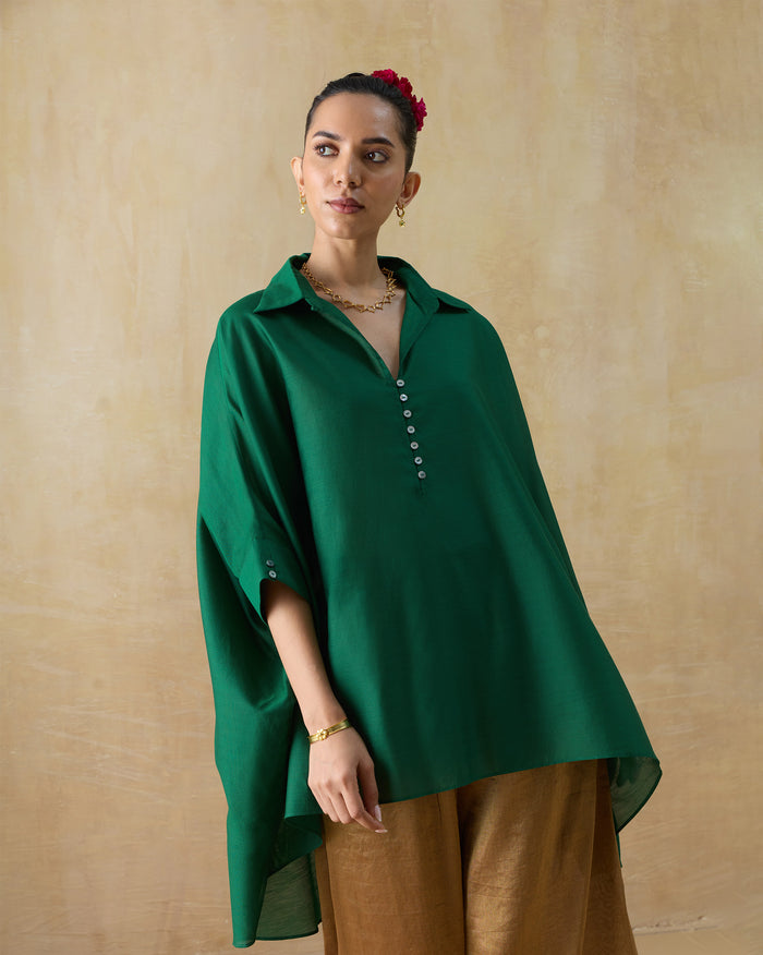 Hala Tunic - Cotton Silk Loose Fit