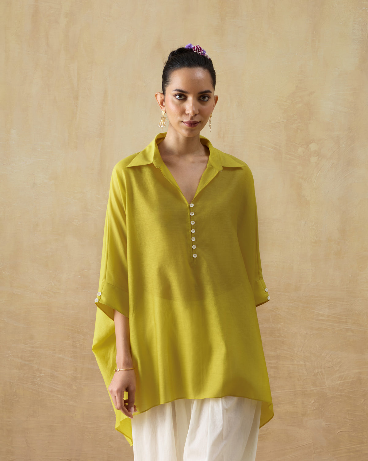 Hala Tunic - Cotton Silk Loose Fit