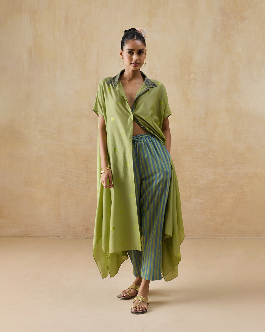 Strut Kaftan styled for daytime festivities.