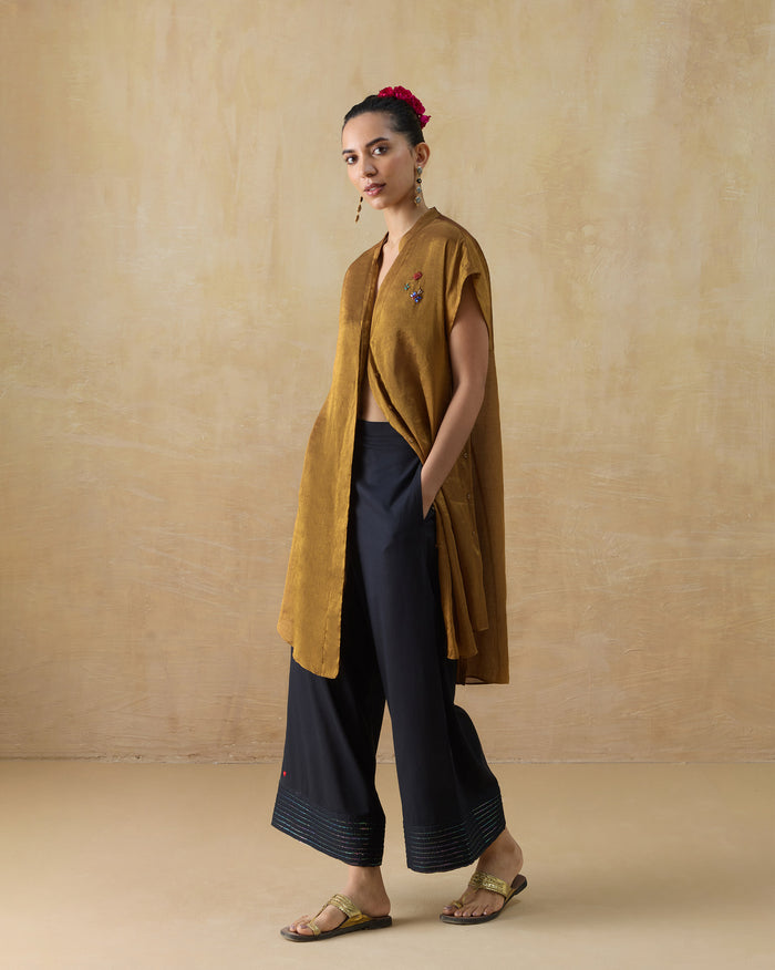 Tango Kaftan - Metallic Tissue Free Size