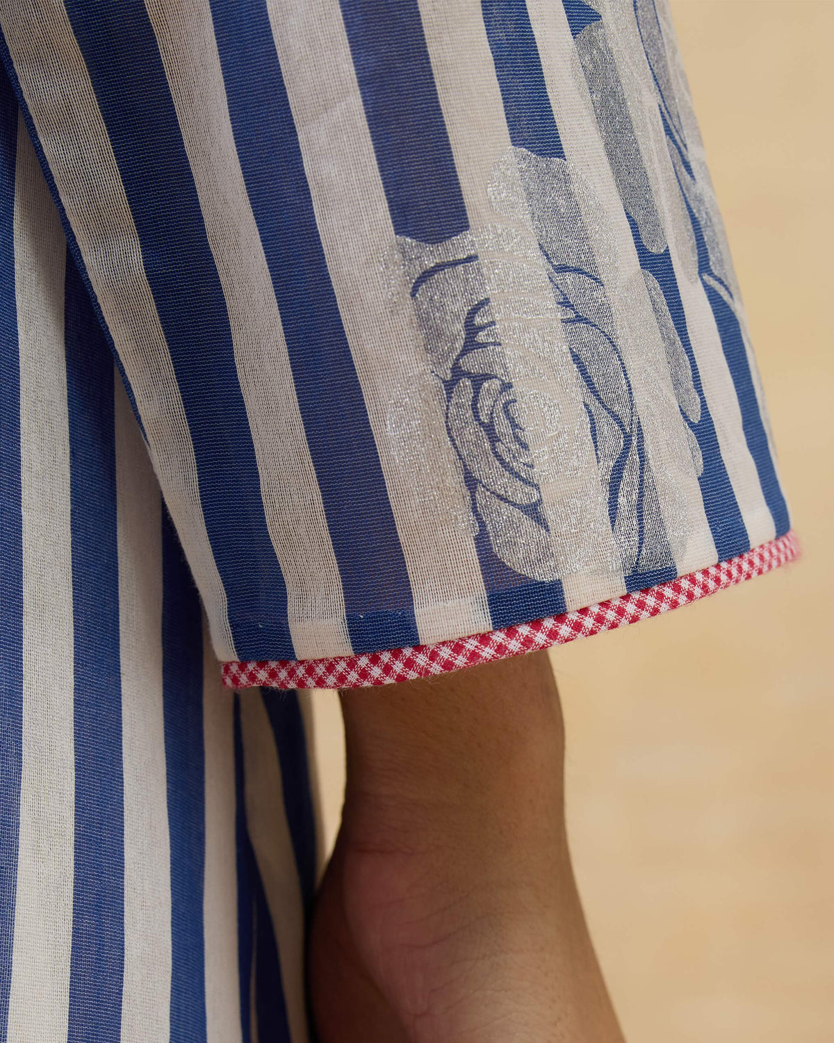 Boat Neck Kurta - Cotton Silk Regular Fit