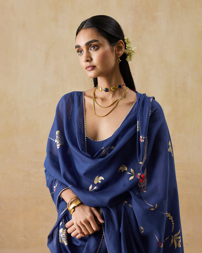 Glowgetter Dupatta - Printed Cotton Silk