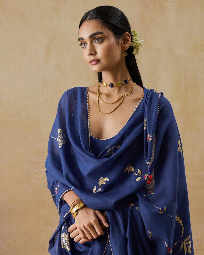Glowgetter Dupatta - Printed Cotton Silk