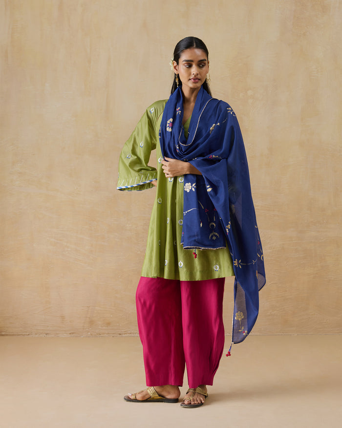 Glowgetter Dupatta - Printed Cotton Silk