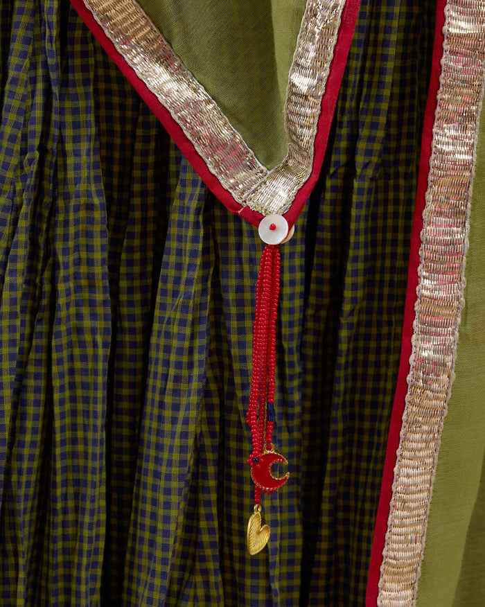 Cauvery Dupatta - Embroidered Cotton Silk