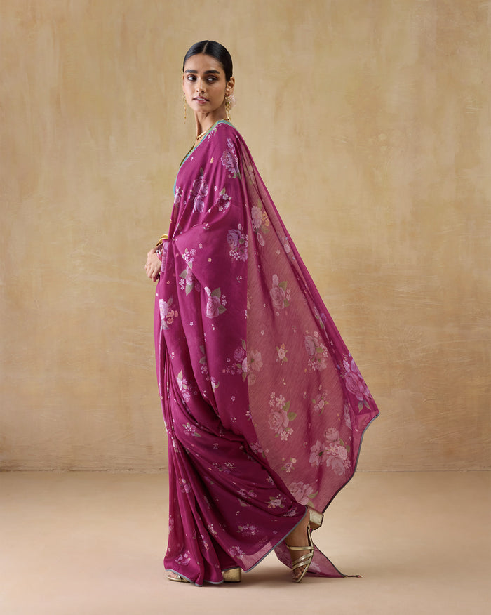 Speckle Sari - Cotton Silk