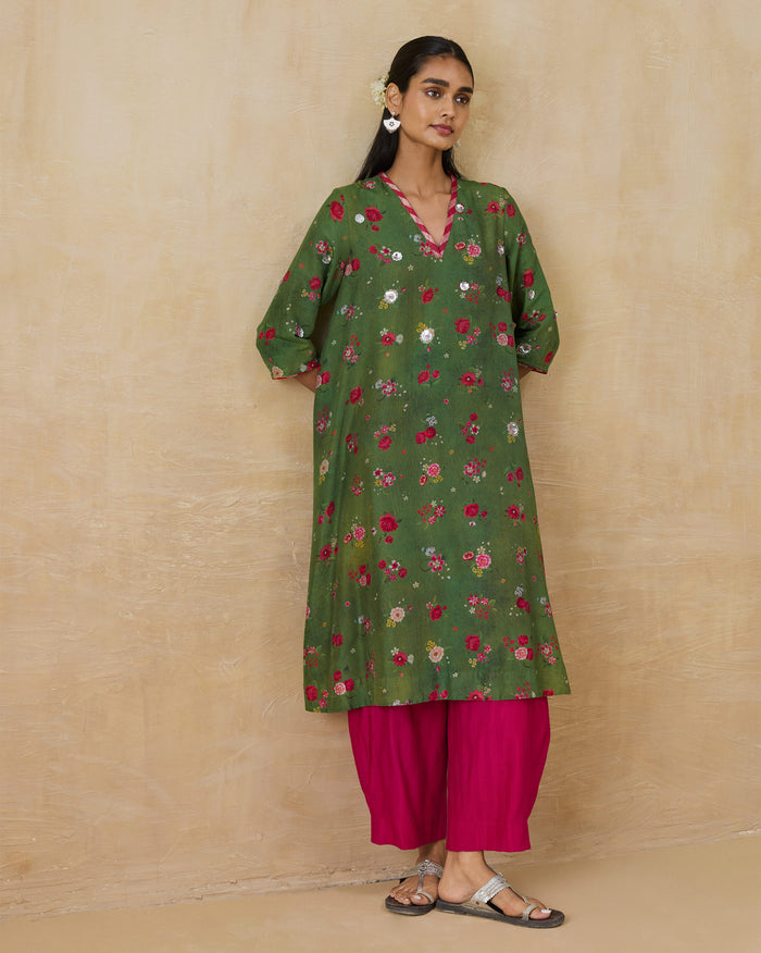 Cascade Kurta - Cotton Silk Regular Fit